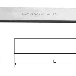 MIRANDA TOOLS T42 Rectangular Flat Toolbit Blank (Size 10 x 16 x 100 mm) image 1