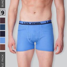 LUX Venus Assorted Cotton Pocket Trunks - Pack of 9-23