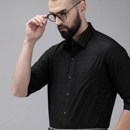 Arrow Manhattan Slim Fit Self-Striped Pure Cotton Formal Shirt-image-99