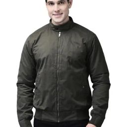 Woodland Olive Cotton Regular Fit Jacket-picture-30