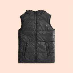 Pantaloons Junior Black Quilted Jacket-image-30
