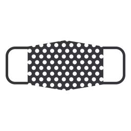 ORILEY OA5054 Universal Unisex Reusable Cotton Face Mask Dot design (Pack of 5)-43