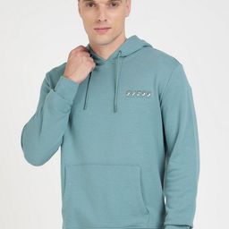 GUESS Men Self Design Hooded Pullover Sweatshirt-picture-10
