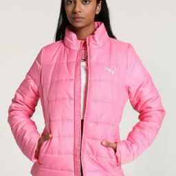 Puma Pink Regular Fit Padded Jacket-image-41