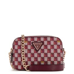 GUESS Geometric Printed PU Shoulder Bag-49