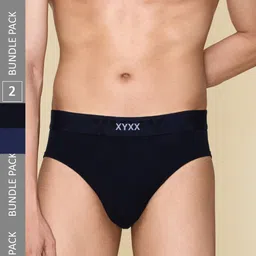 XYXX Pack Of 2 Mid-Rise Cotton Anti Microbial Basic Briefs XYBRF2PCKN628-image-12