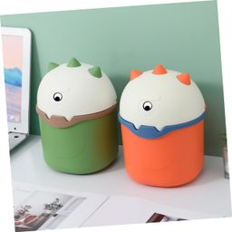 holibanna 2pcs Flip Trash Can Trash Bin for Car Desktop Trash Cans Household Trash Can Office Trash Cans Litter Holders Waste Container Garbage Bin Trash Containers image 3