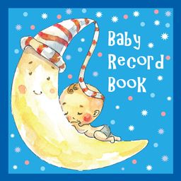 Baby Record Book Blue - English-21