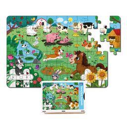 Mini Leaves Farm Animal Wooden Floor Puzzle- 48 pieces-26