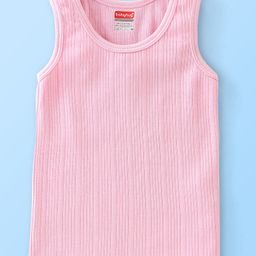 Babyhug Cotton Sleeveless Thermal Vest - Pink-image-60