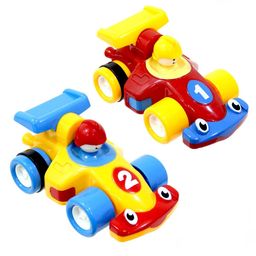 YAMAMA Turbo Twins Drag Racing Unbreakable Formula One Friction Power Car Toy For Kids Pack of 2  Multicolor-11