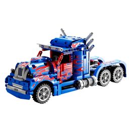 SVE Optimus Prime Building Block Truck Set Construction Truck Blocks Toys - 619 Pieces-26