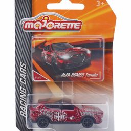 Majorette Die-Cast Free Wheel Alfa Romeo Racing Car - Red & Black-image-2