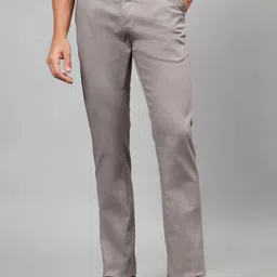 Cantabil Men Solid Cotton Trousers-picture-6