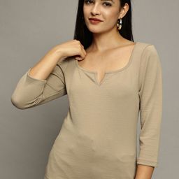 The Roadster Lifestyle Co Women Round Neck Top-image-88