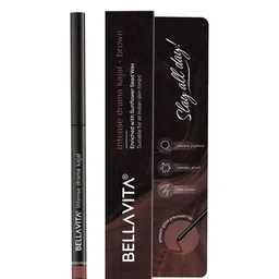 Bella Vita Organic Long Lasting Intense Drama Kajal Enriched With Almond Oil 0.3g - Brown-50