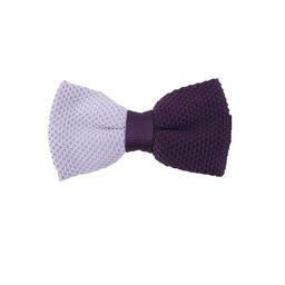 Tossido Purple Woven Design Bow Tie-image-3