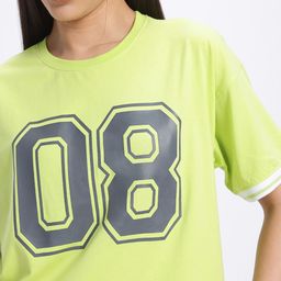 glitchez Everyday Utility Numeric Print Drop-Shoulder T-shirt image 5