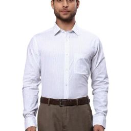 Raymond Grey Slim Fit Printed Shirt-image-83