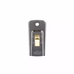 Roots Pocket Scraper Metal Silver 9.5x5x1 cm without Blade, TT8560-11