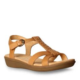 Naturalizer Women's Wesile Beige T-Strap Wedges-image-36
