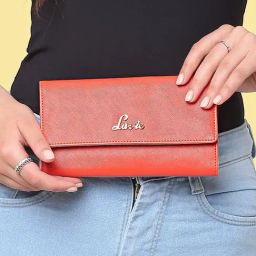 Lavie Trifiano Pink Solid Tri-Fold Wallet for Women-picture-33