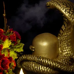 Fabzie Decor Shivling With Snake Idol Showpieces-20
