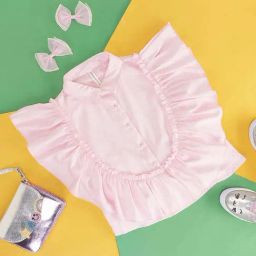 Pantaloons Junior Pink Cotton Regular Fit Top-image-118