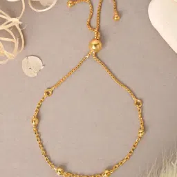 Clara 925 Silver Adjustable Gold-Plated Anti Tarnish Ball Chain Bracelet for Women-image-61