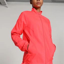 Puma Red Mock Collar Running Jacket-image-96