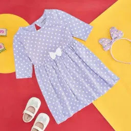 Pantaloons Baby Lavender Cotton Printed Dress-picture-44