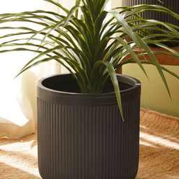 Pure Home and Living Black Ribbed Large Planter-image-74