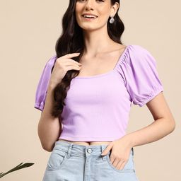 Mast & Harbour Square Neck Ribbed Top-20