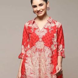 Biba Red Printed Shirt-picture-17