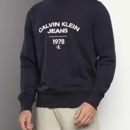 Calvin Klein Night Sky Regular Fit Logo Printed Sweatshirt-image-89