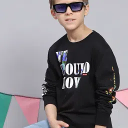 Monte Carlo Kids Black Printed Full Sleeves Sweatshirt-picture-3