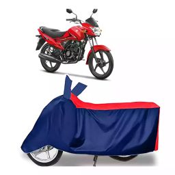 Auto Pearl Two Wheeler Cover with Bag for Suzuki Hayate EP, Red & Blue-image-80