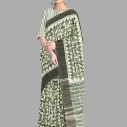 The Chennai Silks Geometric Printed Zari Banarasi Saree-image-48