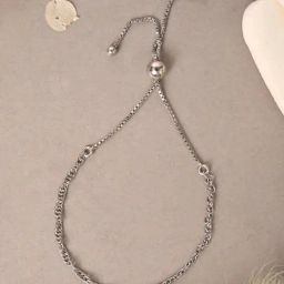 Clara 92.5 Sterling Silver Adjustable Anti Tarnish Rope Chain Bracelet for Women-image-98