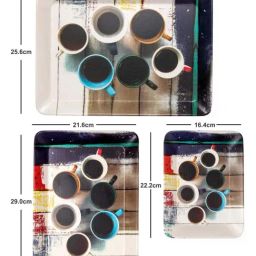 Servewell Cuppa Joe Melamine Persian Trays - Set of 3 image 3