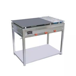 Hobbit Kitchen Equipment Chapati Bhatti Mild Steel Body LPG Powered Automatic Ignition Size 52x26x32 inch-image-98