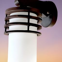 KINIS Brown & White Wooden Quirky Cylinder Shaped Wall Lamp-27