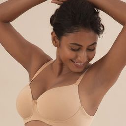 NYKD Solid Lightly Padded Cotton Underwired Medium Coverage Bra - NYB094-9