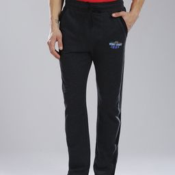 Masculino Latino Charcoal Solid Track Pants-image-45