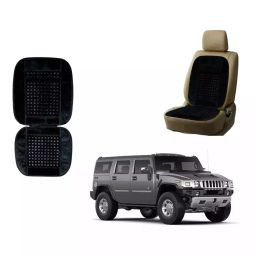 Auto Pearl BSB2C80 Polyester, Cotton Vehicle Seating Pad For HM Hummer H2 Black, 2 pc-image-81