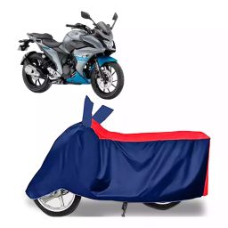 Auto Pearl Two Wheeler Cover with Bag for Yamaha Fazer-250 BS6, Red & Blue-image-46