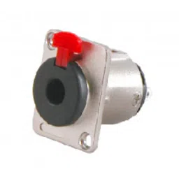 MX 6.35mm P-38 Stereo Female Socket Locking Type Panel Mounting Connector (MX-1872A)-3