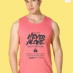 WOOSTRO Pack Of 2 Printed Combed Cotton Gym Vests VWS26(ALONE PEACH)(98 WHITE)-18
