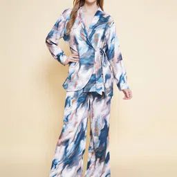 KATLINE Printed Shirt With Trousers Co-Ords-picture-12