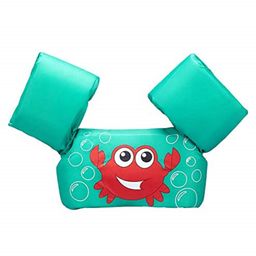 Koochie Koo Cartoon Crab Printed Swimming Arm Band - Green-17
